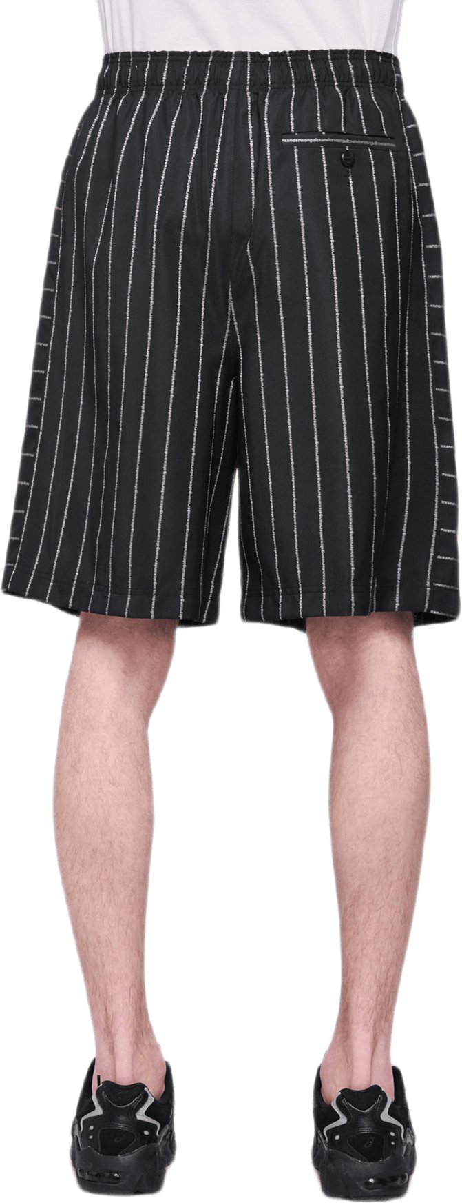 Wool Jaqcuard Shorts Black - Bild 4