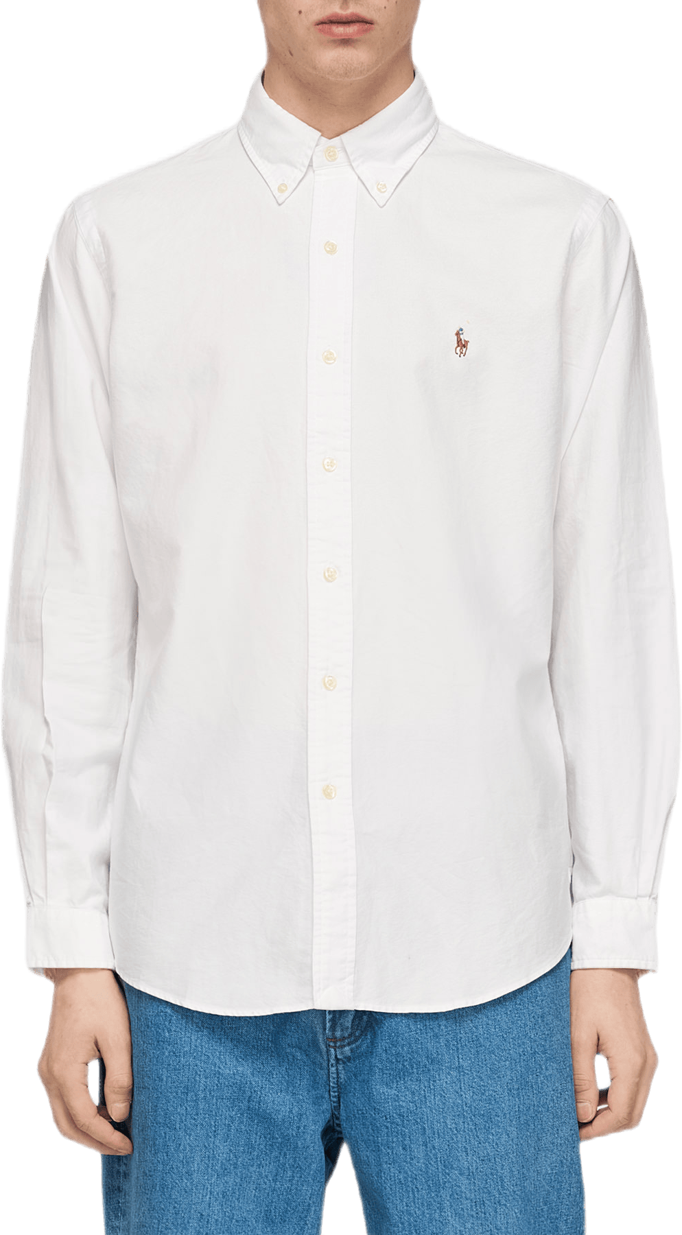 Custom Fit Oxford Shirt White