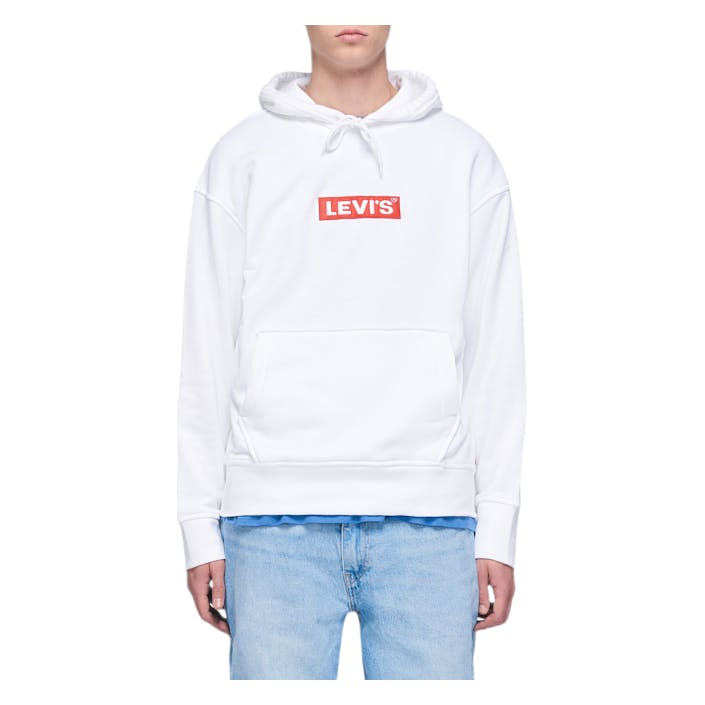 Relaxed Graphic Hoodie White, Male, Vêtements, sweats à capuche et pulls molletonnés, Blanc, L