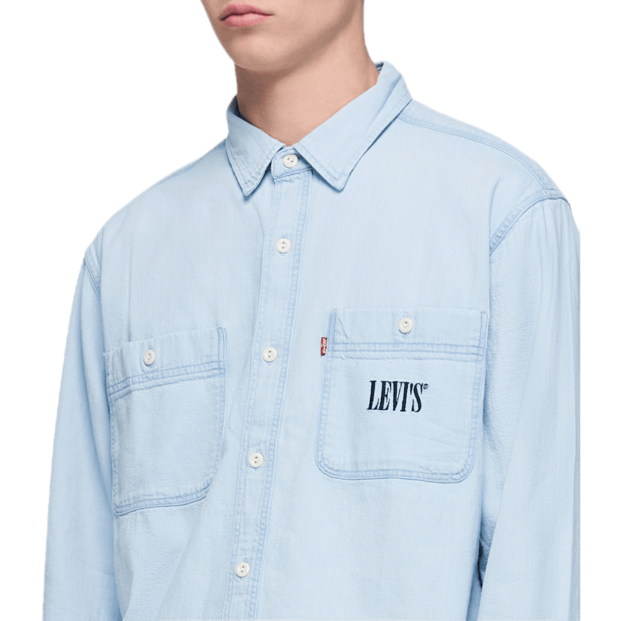 New Camp Overshirt Blue - Bild 2