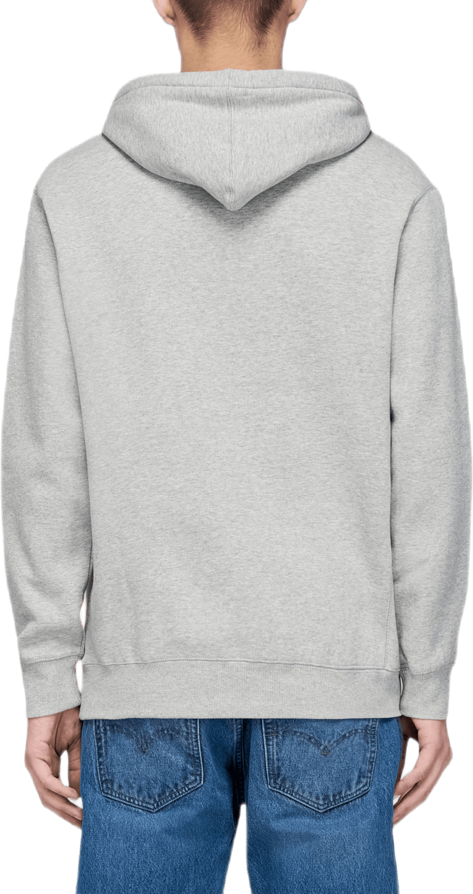 Pull-over Hoody Brushed Fleece Gray - Bild 4