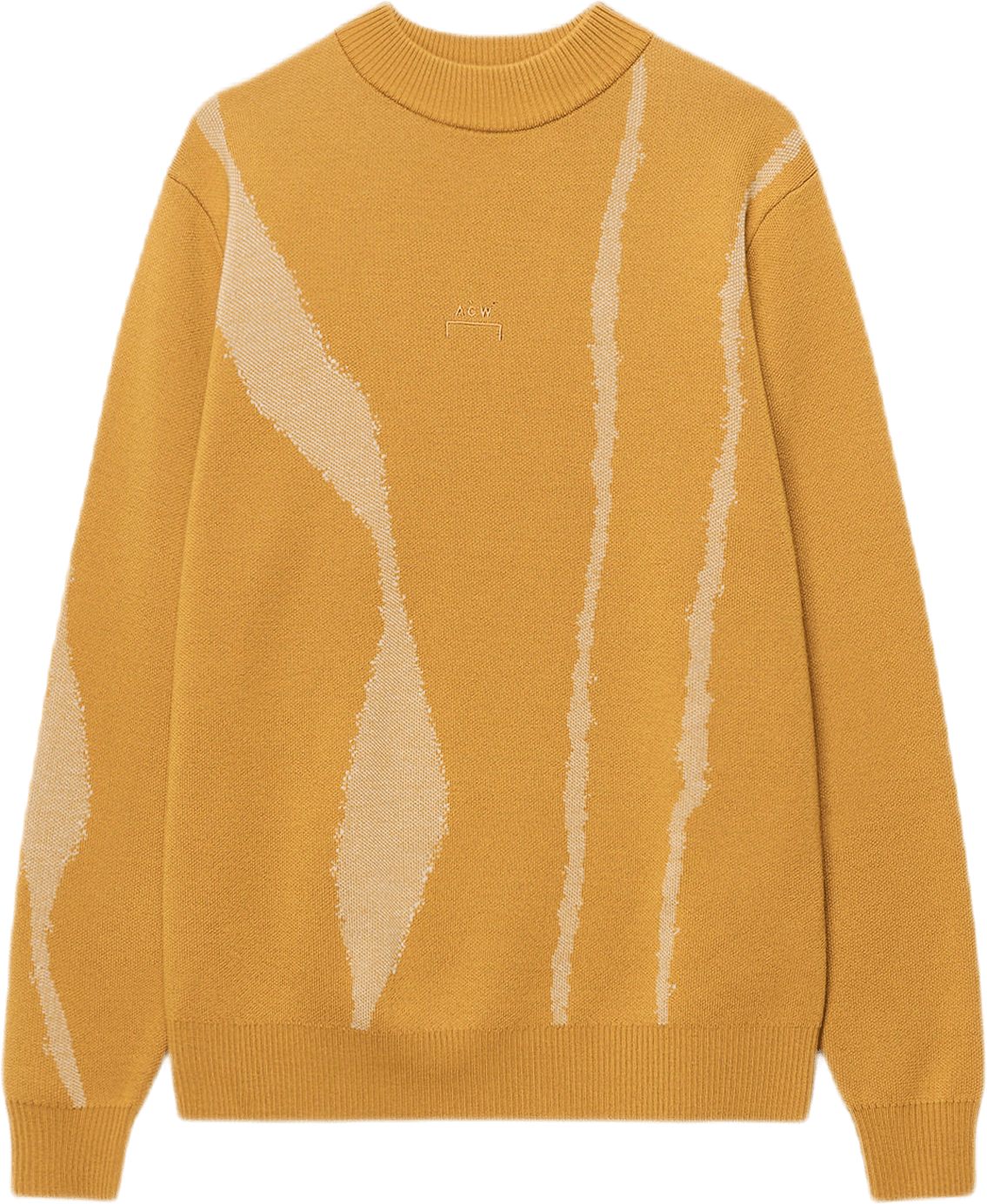 Terrain Jacquard Knit Jumper Yellow