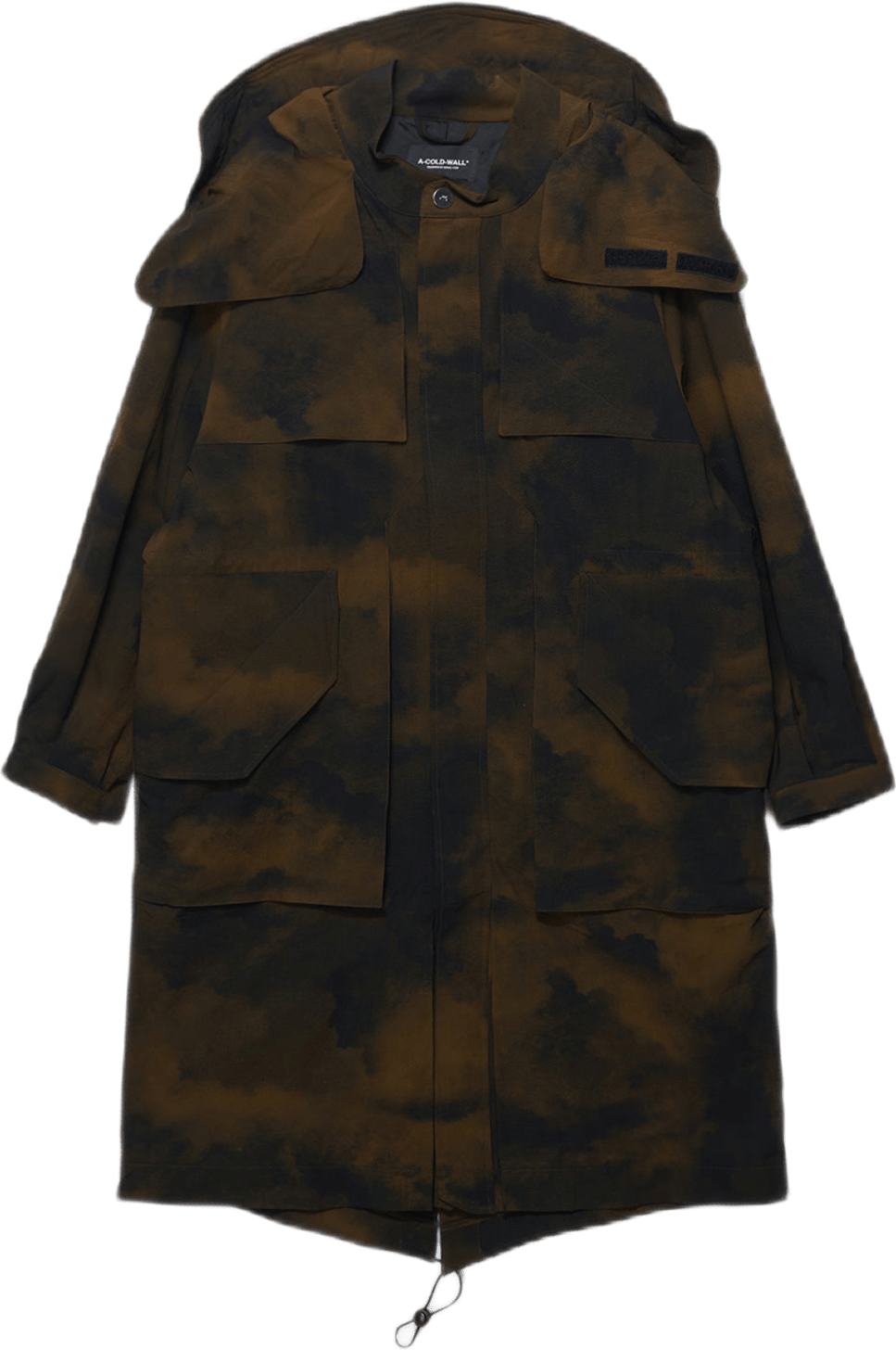 Terrain Print Parka Brown