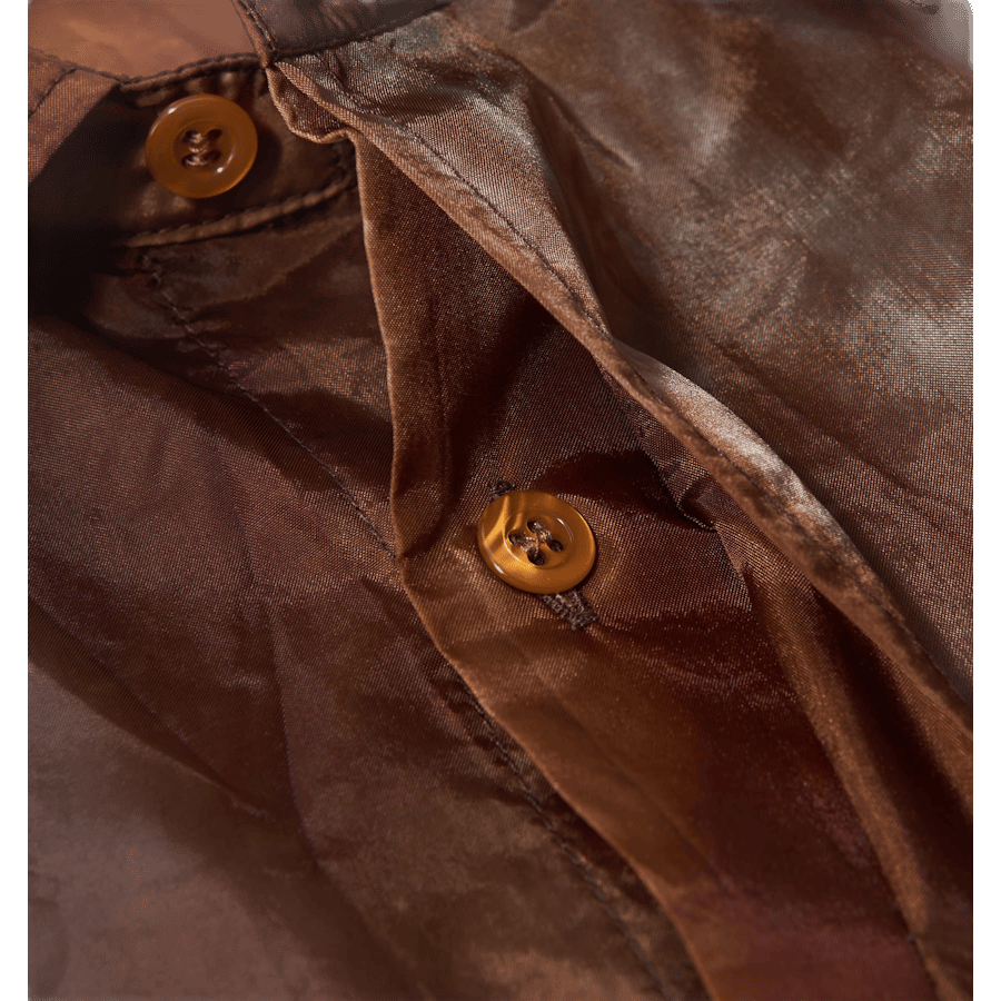 Translucent Long Sleeve Shirt Khaki - Bild 3