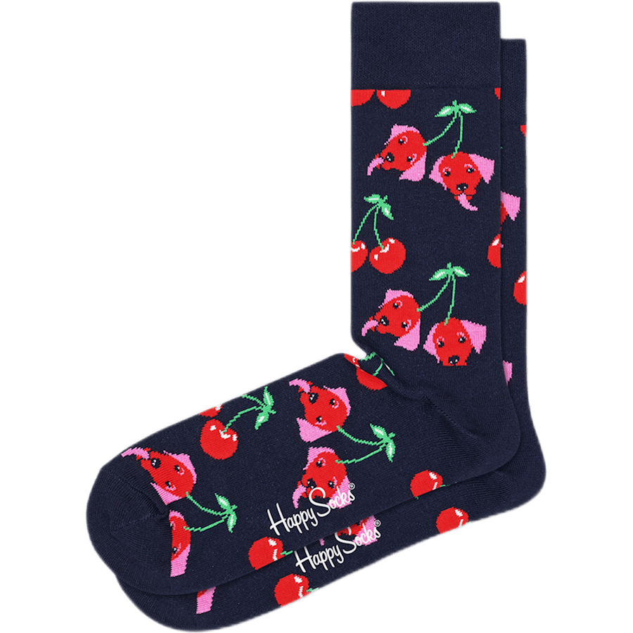 Cherry Dog Sock Multi