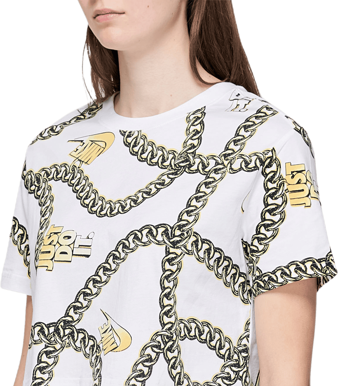 W Cropped T-shirt White - Bild 3