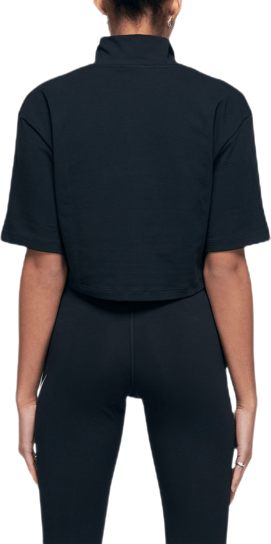 W Swoosh Top Ss Mock Black - Bild 4