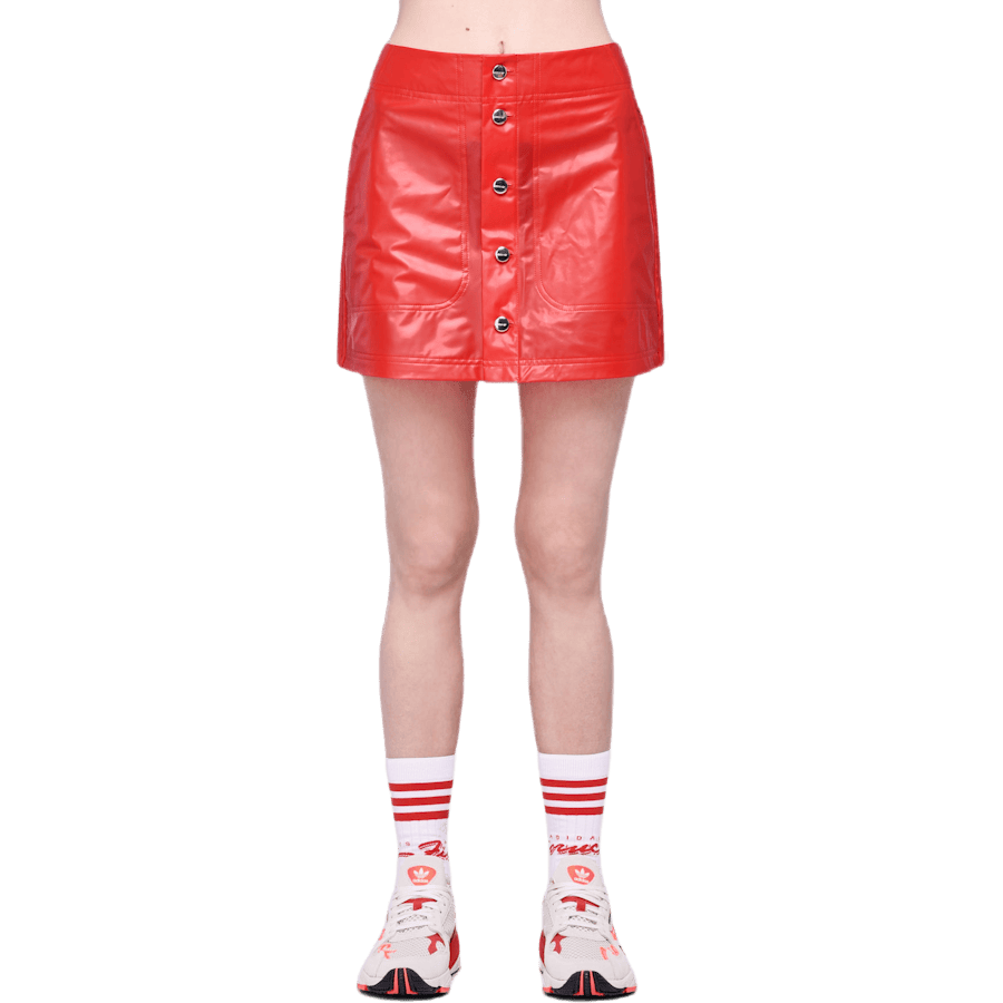 X Fiorucci Kiss Mini Skirt Red