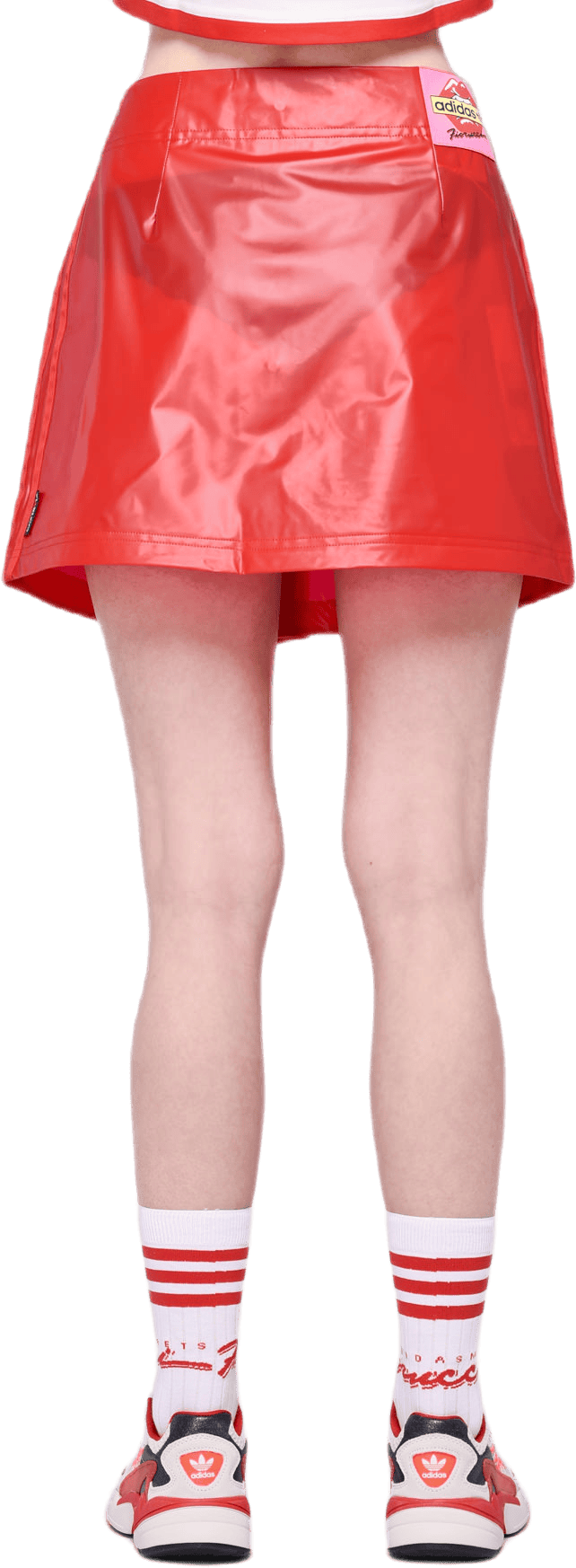 X Fiorucci Kiss Mini Skirt Red - Bild 3