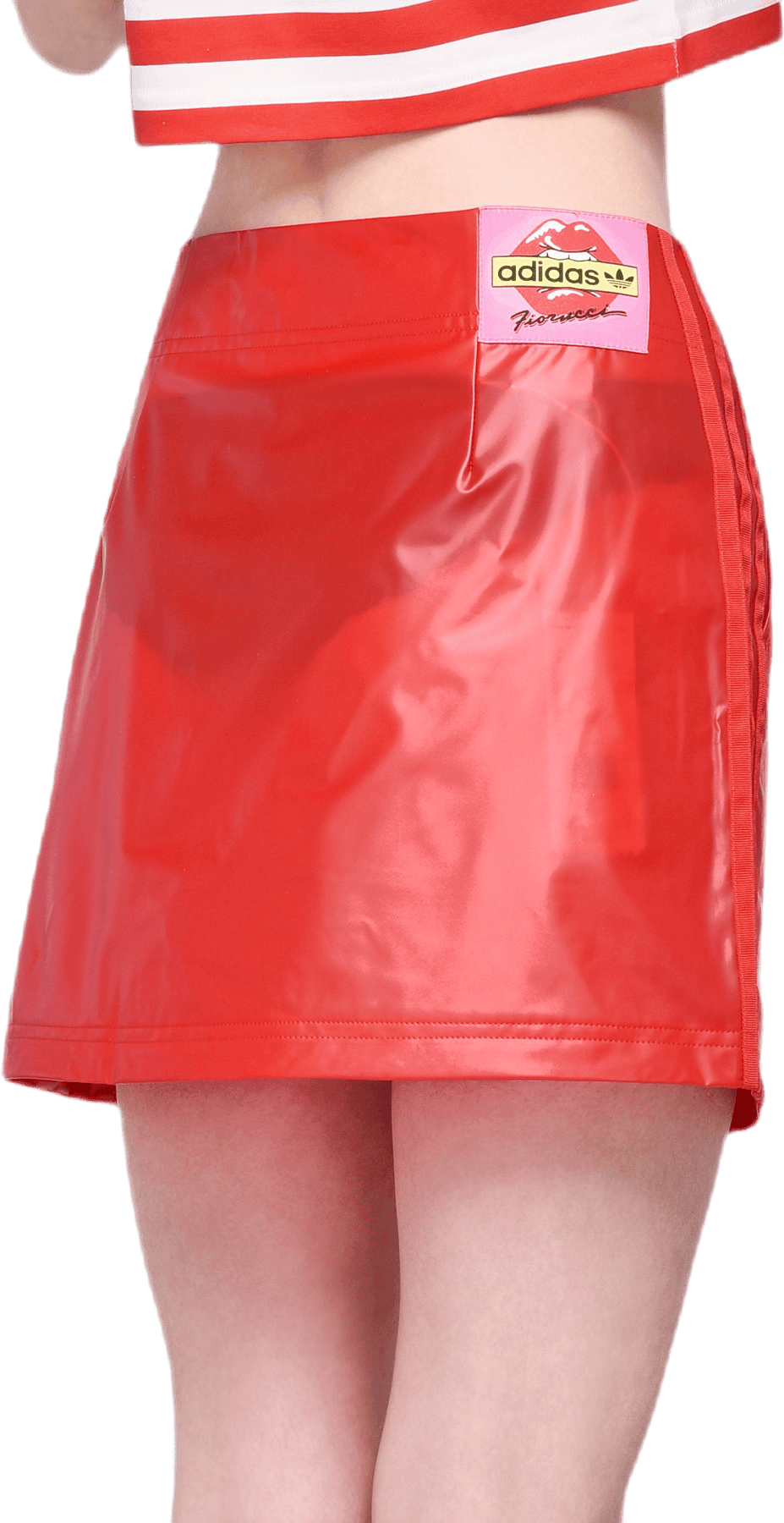X Fiorucci Kiss Mini Skirt Red - Bild 5