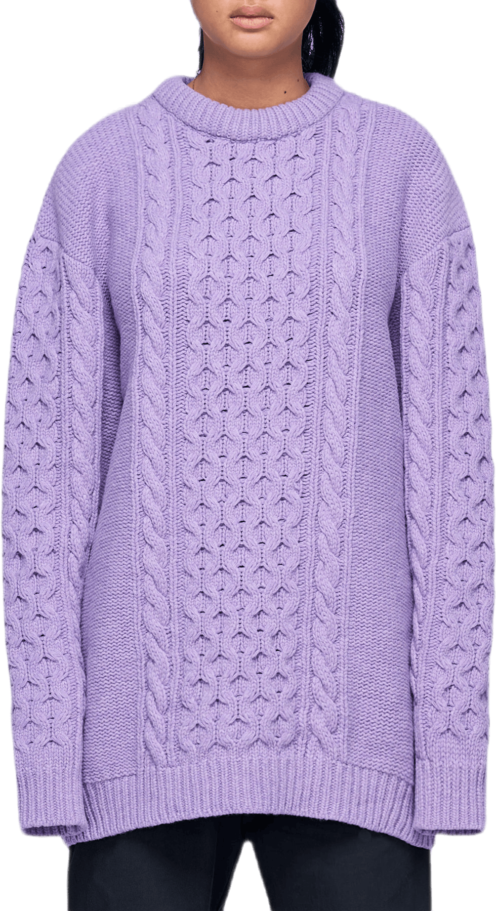 Boyfriend Knit Purple