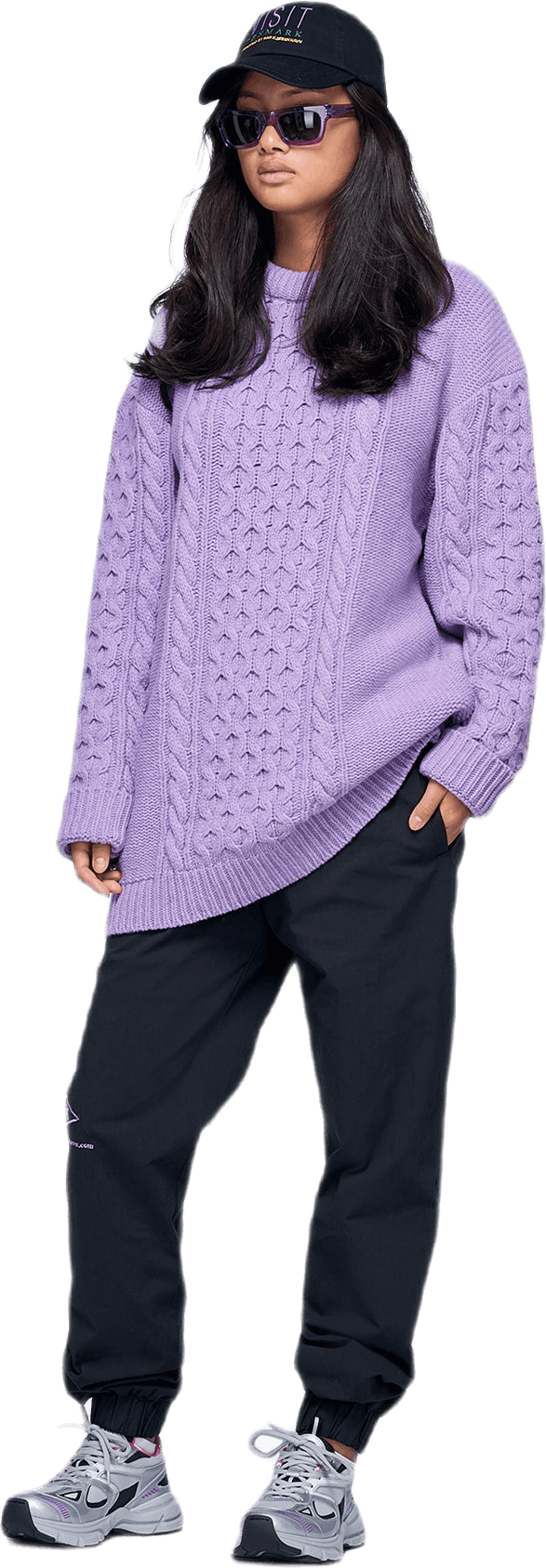 Boyfriend Knit Purple