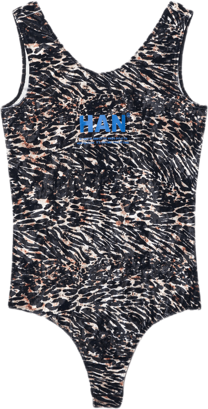 Bodysuit Brown, Female, Apparels, Tops, Multi color, L