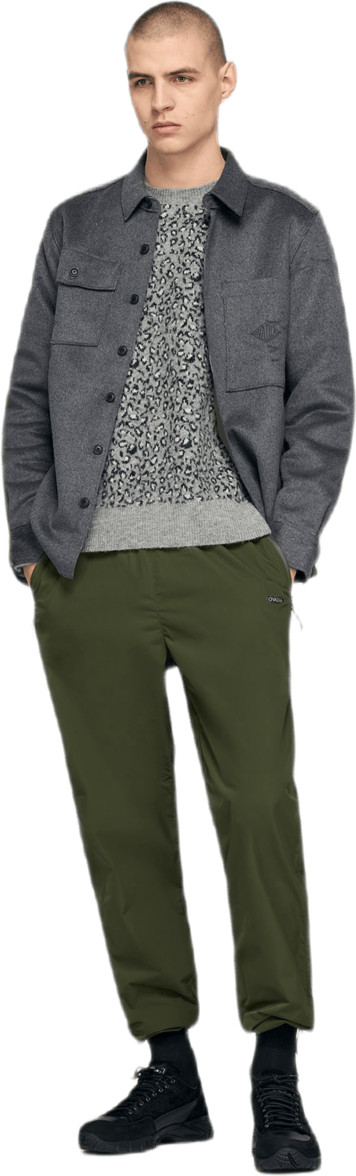 Ike Turner Military Overshirt Gray - Bild 2