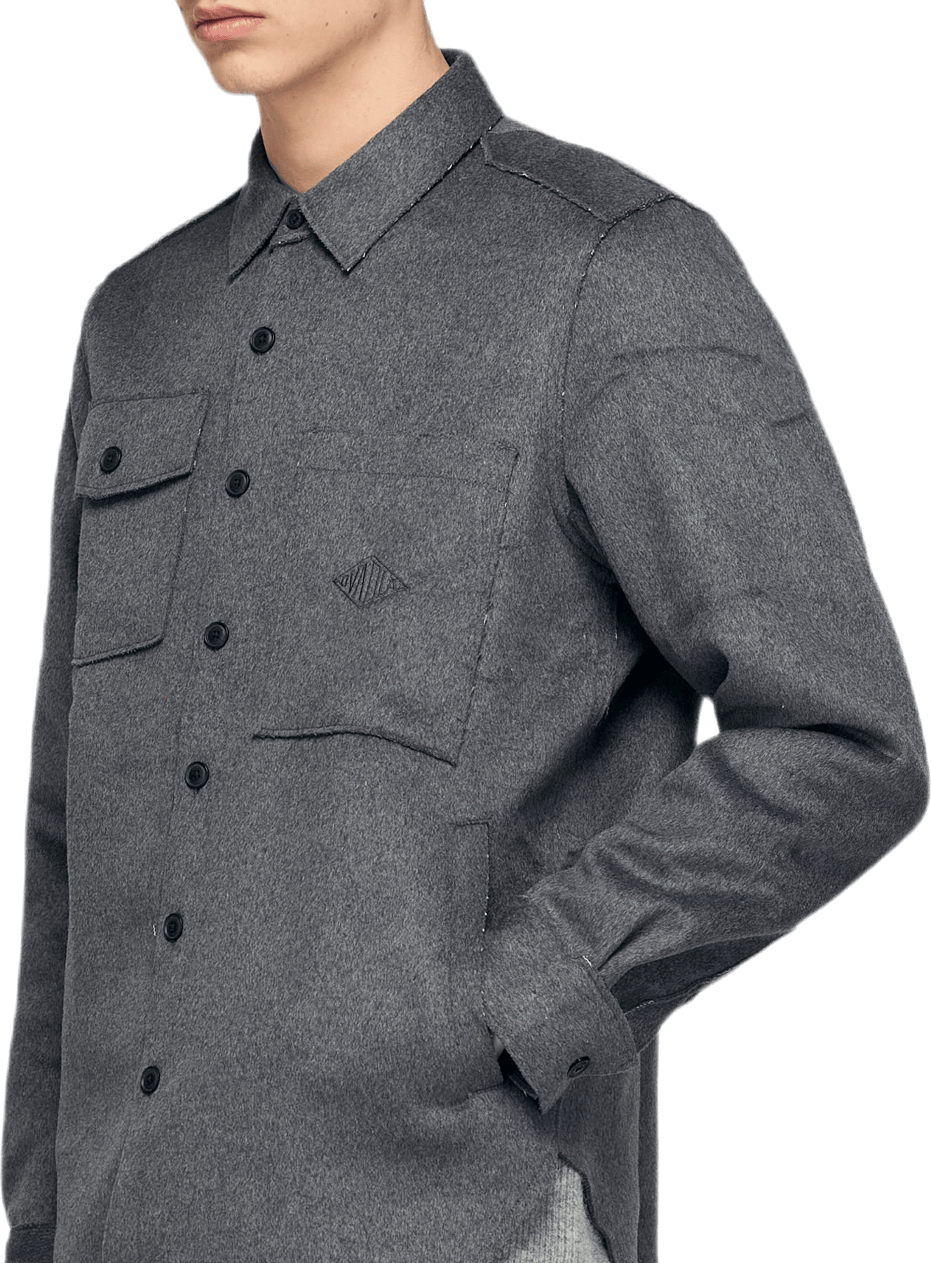 Ike Turner Military Overshirt Gray - Bild 3