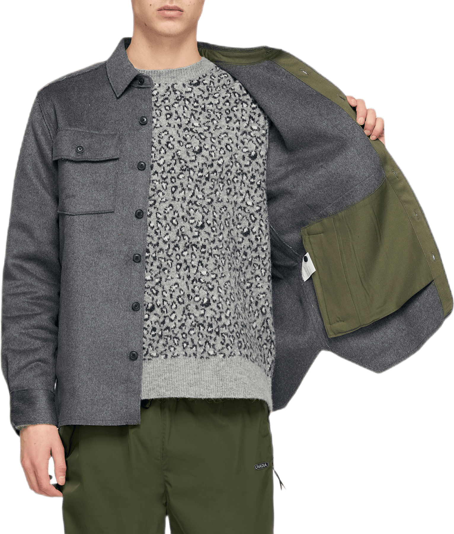 Ike Turner Military Overshirt Gray - Bild 6