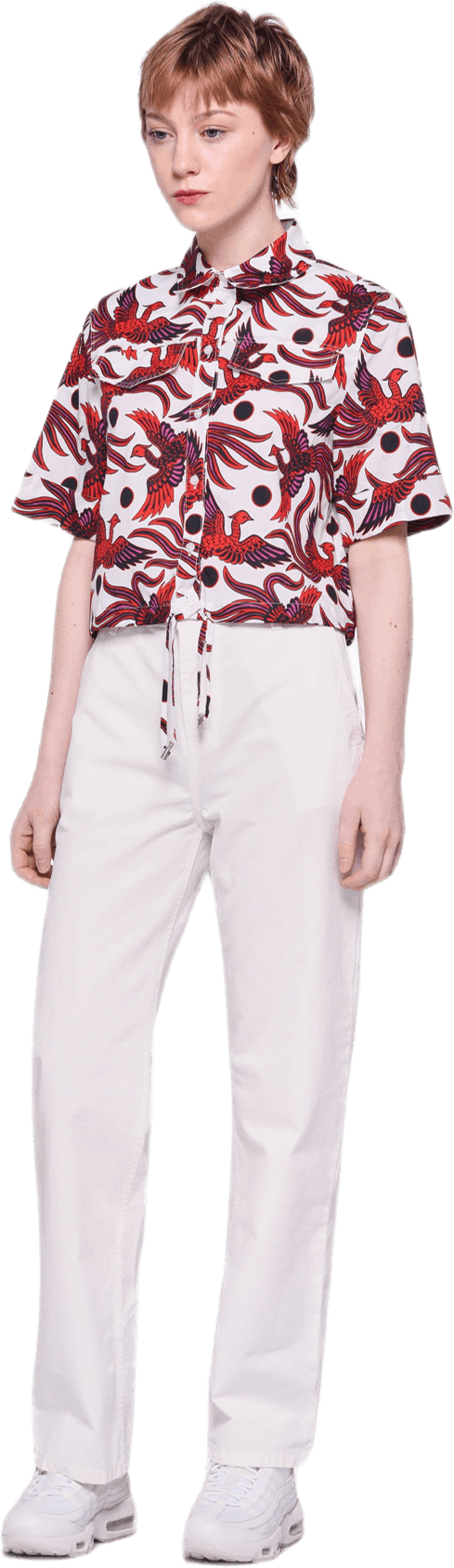 Cropped Shirt Red