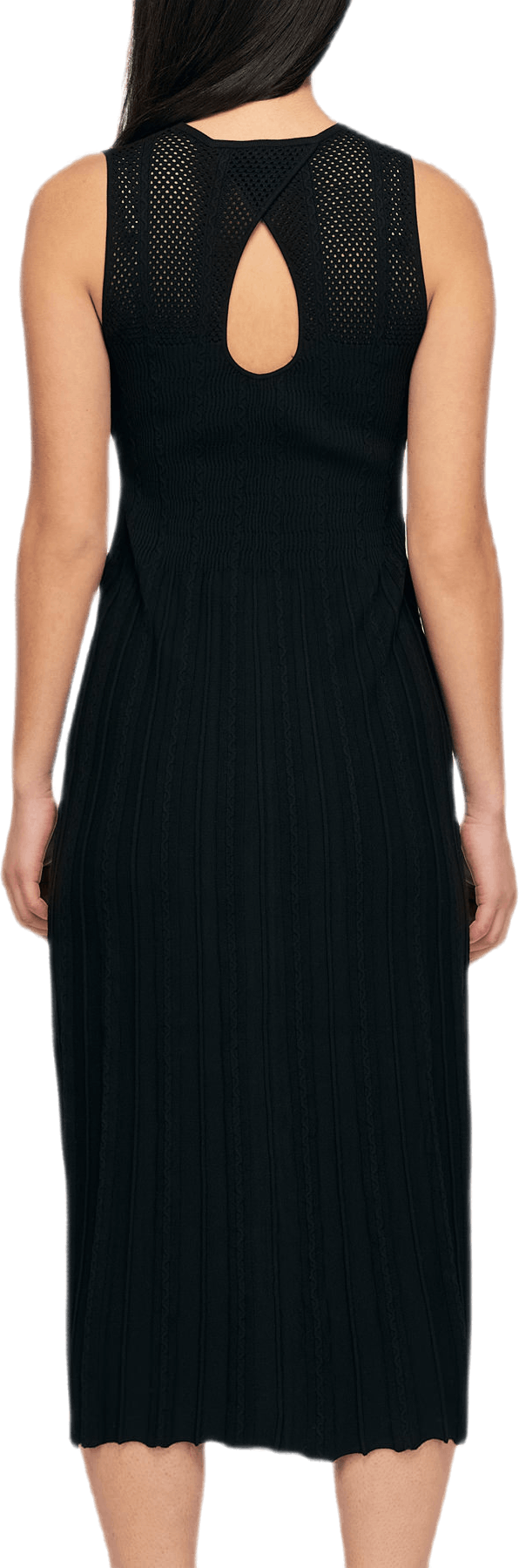 Knit Midi Dress Black