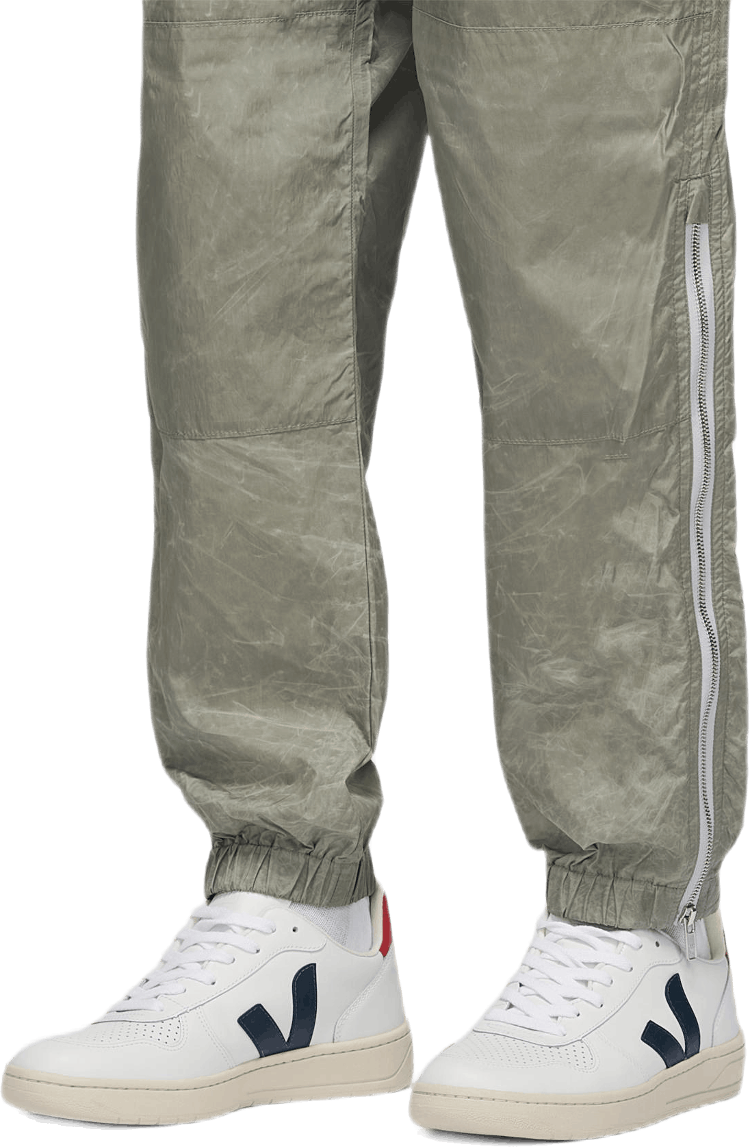 Zipped Trousers Khaki