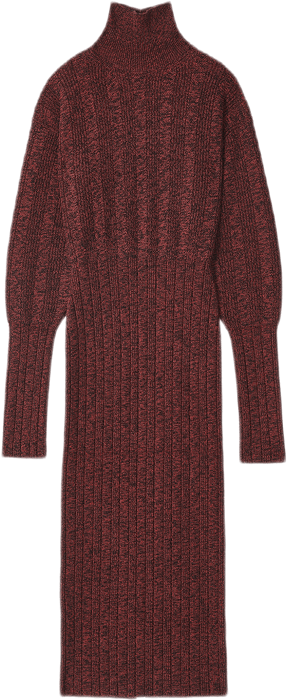 Textures Knit Dress Red, Female, Vaatteet, hameet ja mekot, Punainen, S