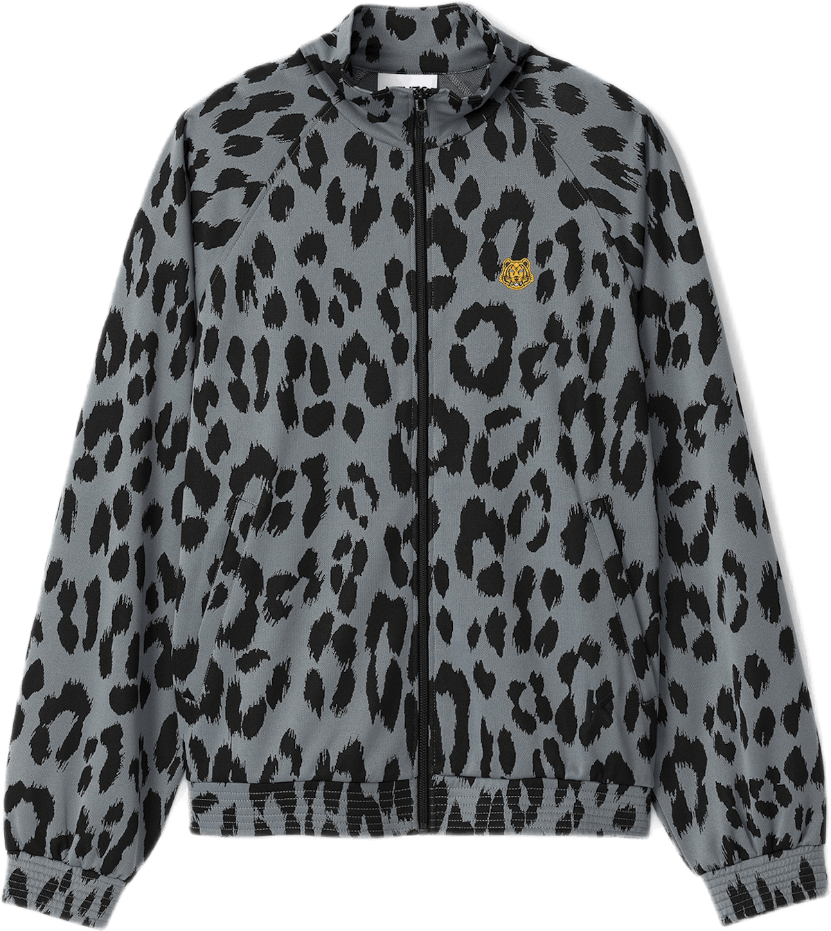 Leopard Jacquard Jacket Blue