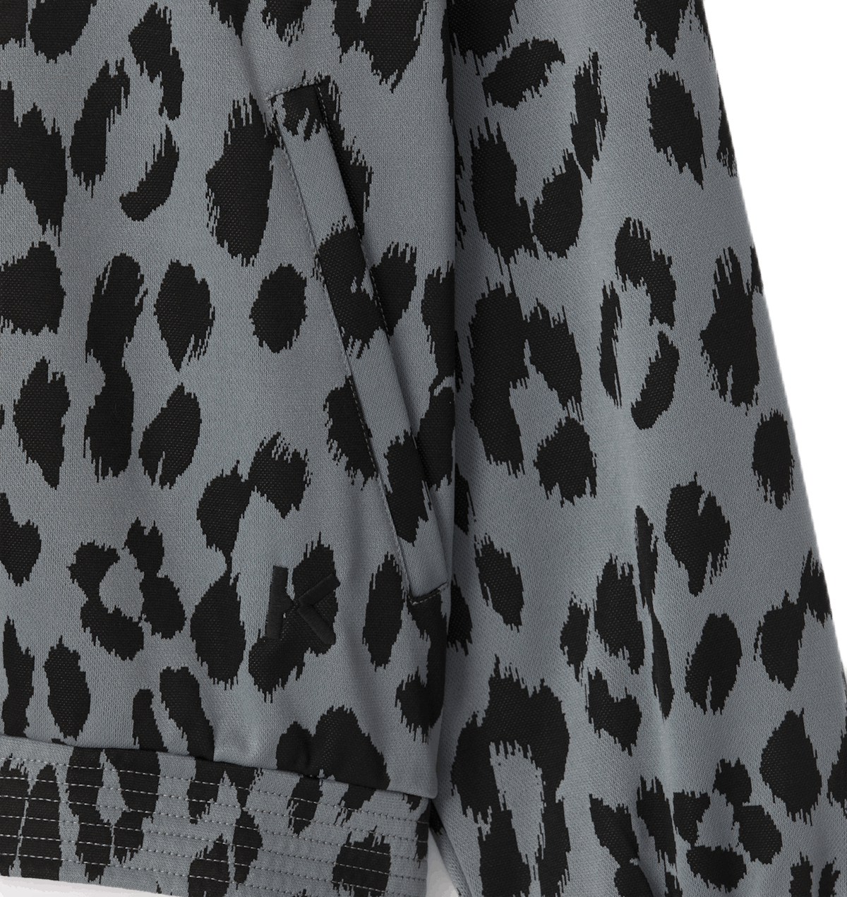 Leopard Jacquard Jacket Blue