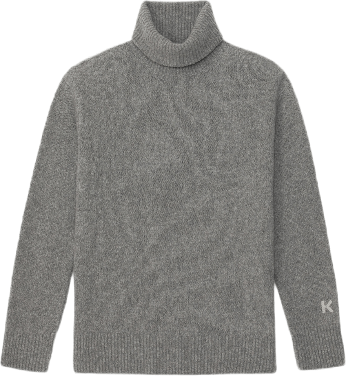 Wool Recycled Cashmere Turtlen Gray