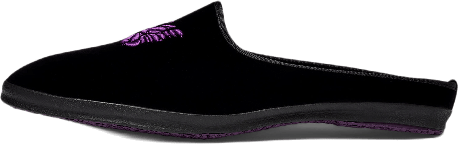 Papillon Emb. Mule Black, Unisex, Skor, Sandaler och Tofflor, Svart, EU 42