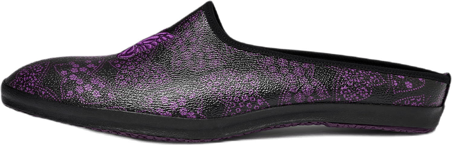 Sneaker Mule Papillon Pvc Black, Male, Shoes, Sandals and Slippers, Purple, EU 42