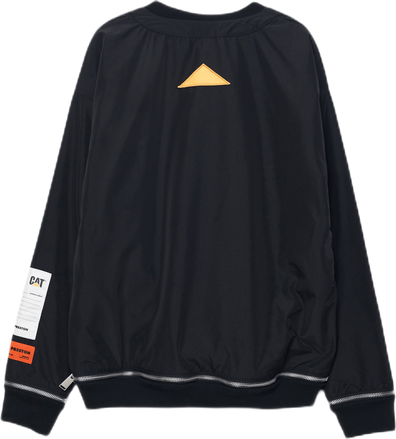 Cat Zip Crewneck Nylon Double Black - Bild 4