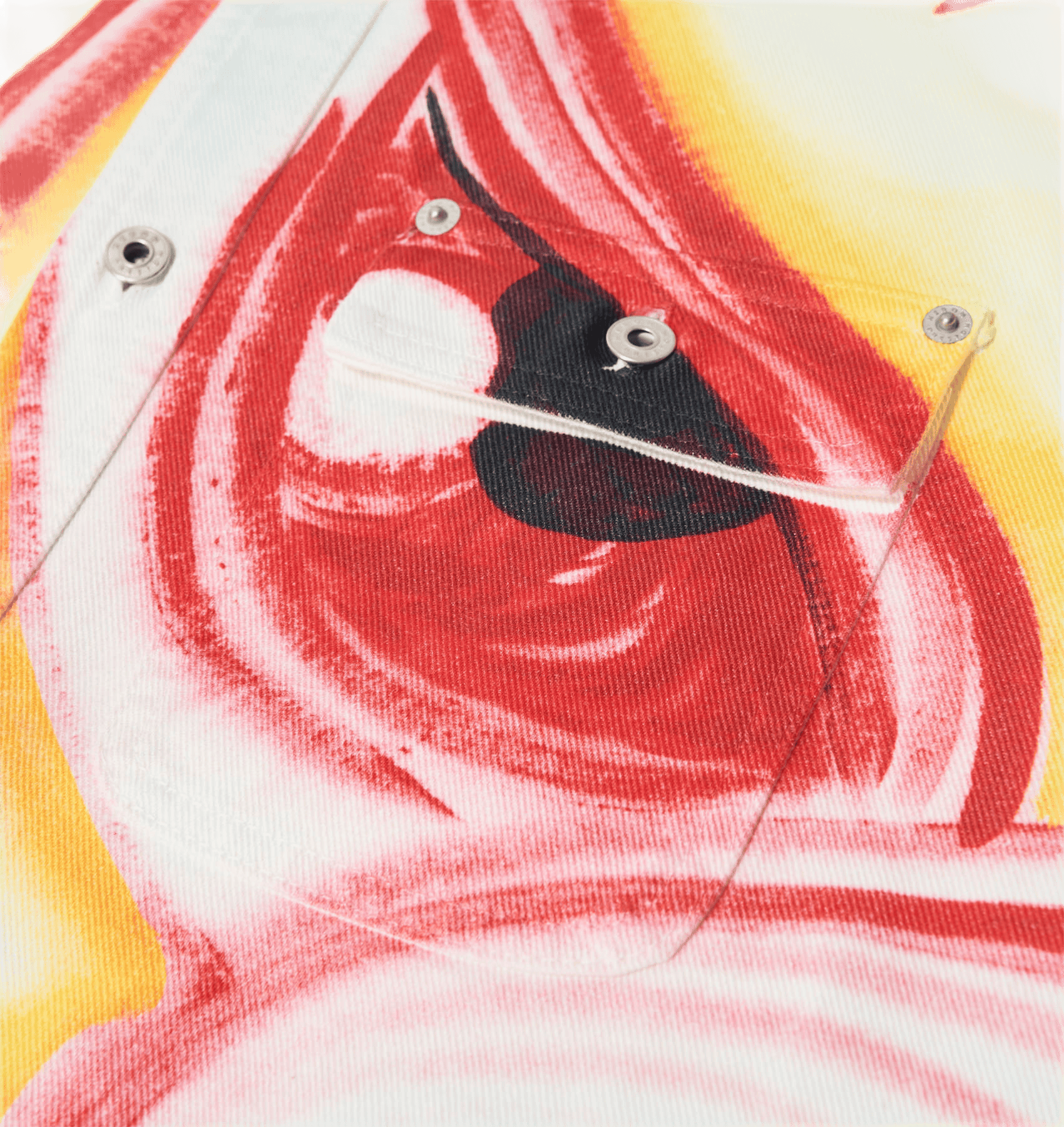 Denim Shirt Kenny Scharf White - Bild 2