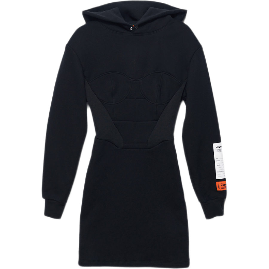 Hoodie Corset Dress Black