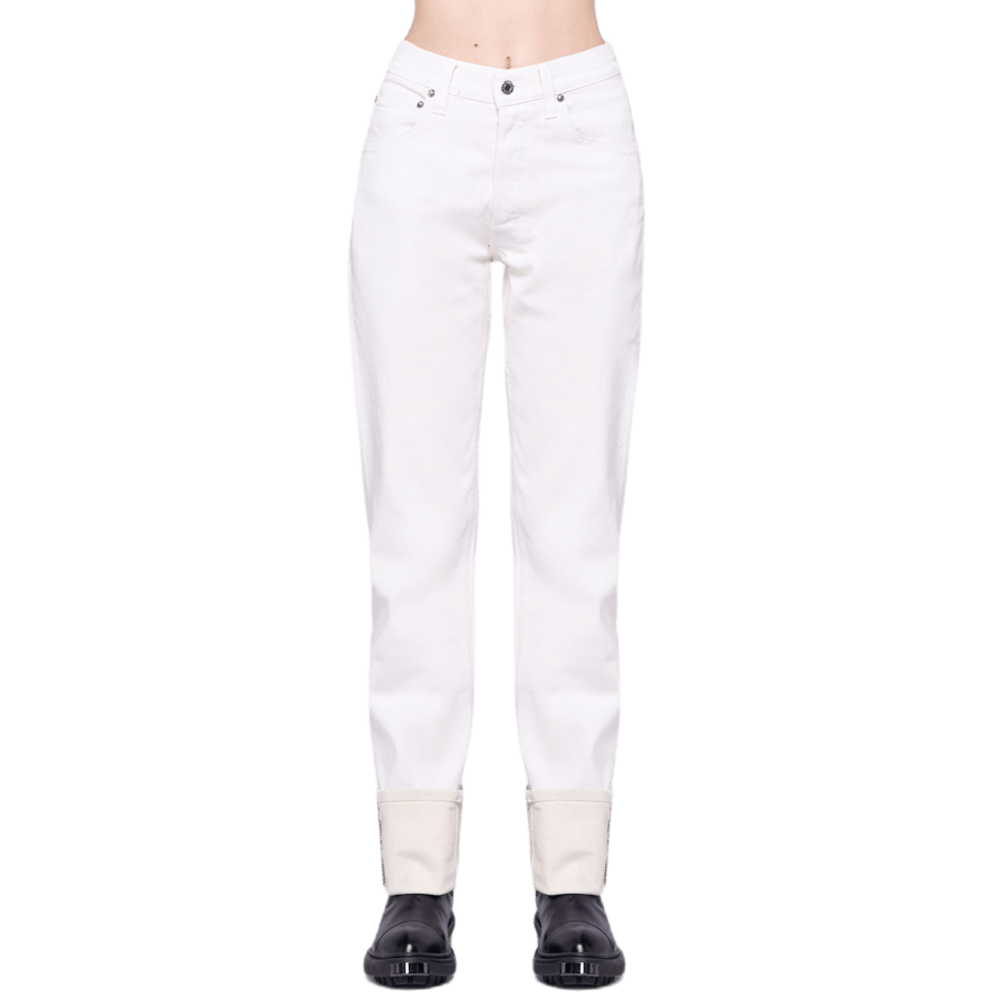 Masc Hi Straight Pants White