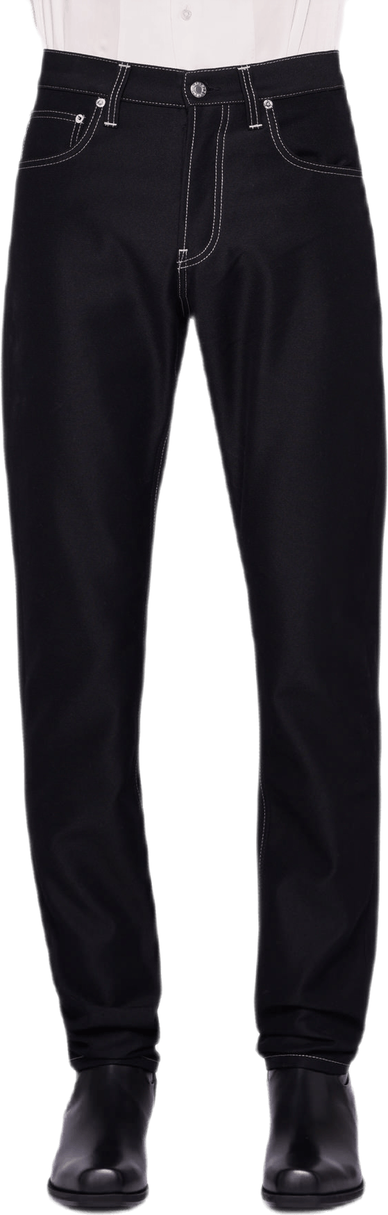 Masc Hi Straight Pants Black, Male, Apparels, Bottoms, Black, W32