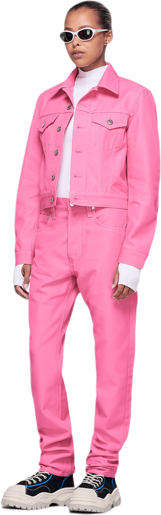 Masc Trucker Jacket Pink - Bild 2