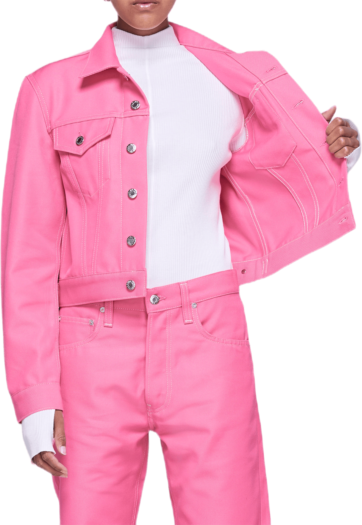 Masc Trucker Jacket Pink - Bild 5