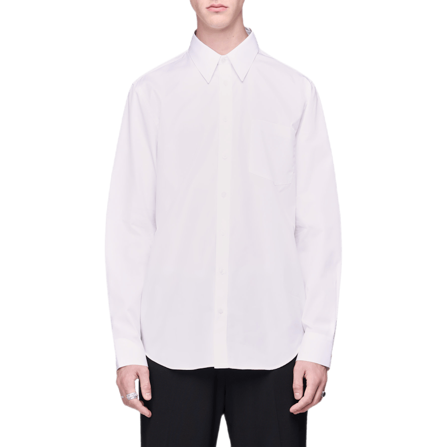 Patched Shirt White