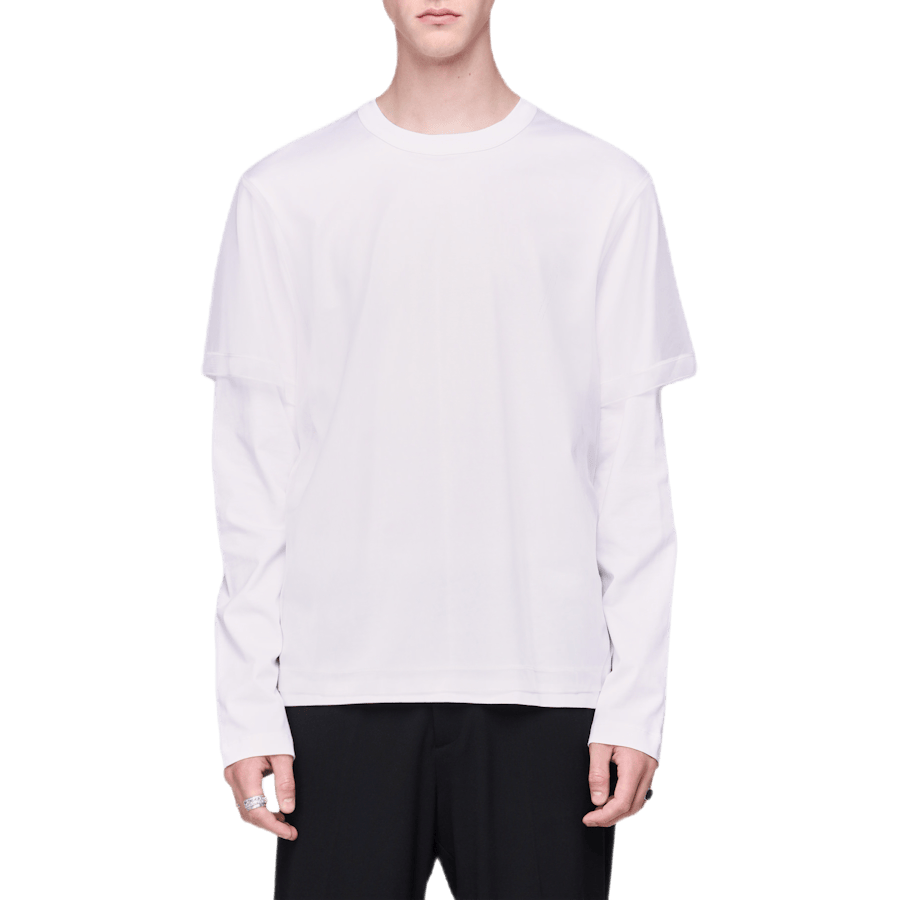 Double Long Sleeve Tee White