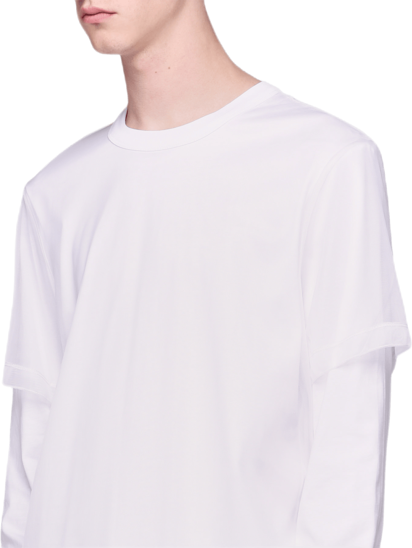 Double Long Sleeve Tee White - Bild 2