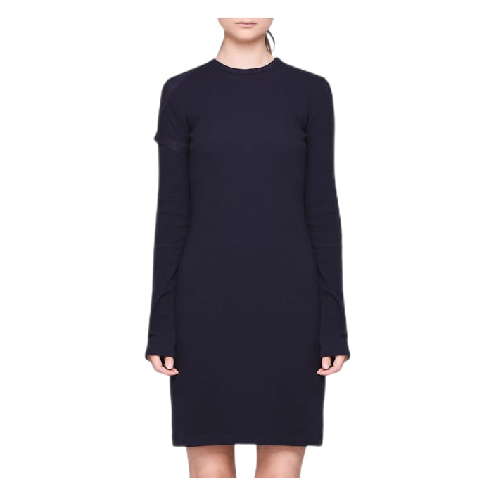 Long Sleeve Harness Dress Blue, Female, Abbigliamento, gonne e vestiti, Nero, S