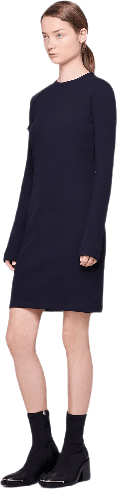 Long Sleeve Harness Dress Blue - Bild 4