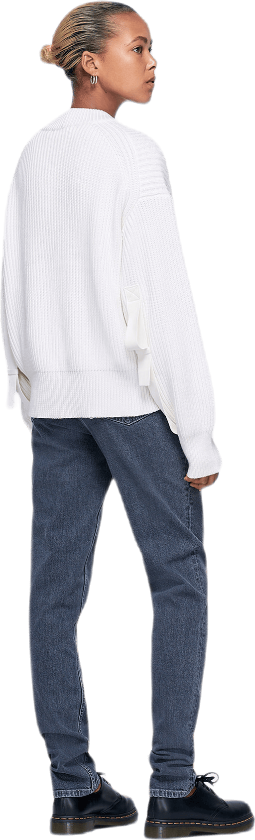Wool Cotton Crewneck White - Bild 4
