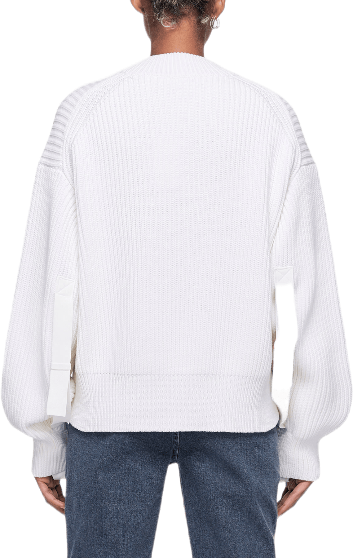 Wool Cotton Crewneck White - Bild 5