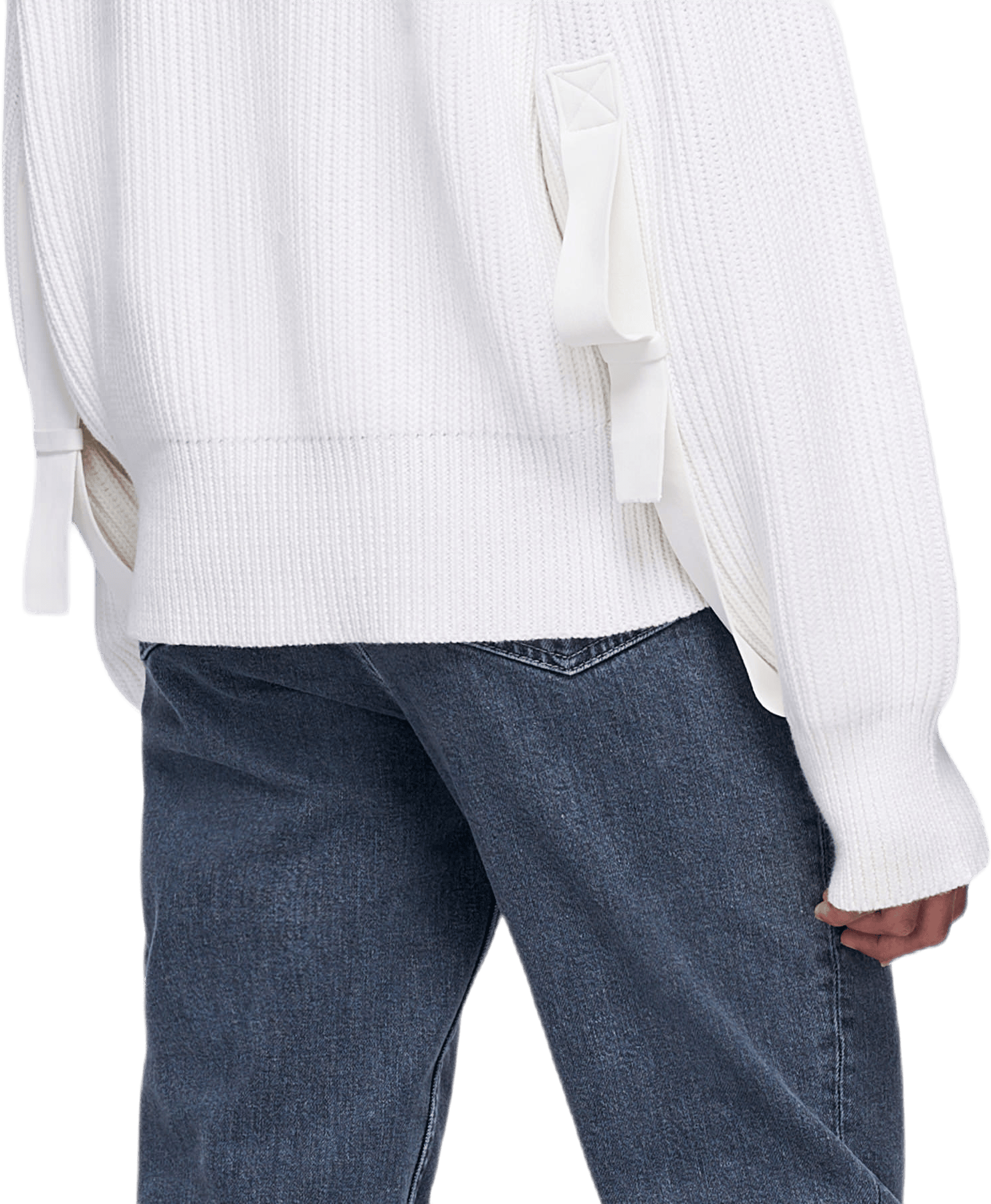 Wool Cotton Crewneck White - Bild 6