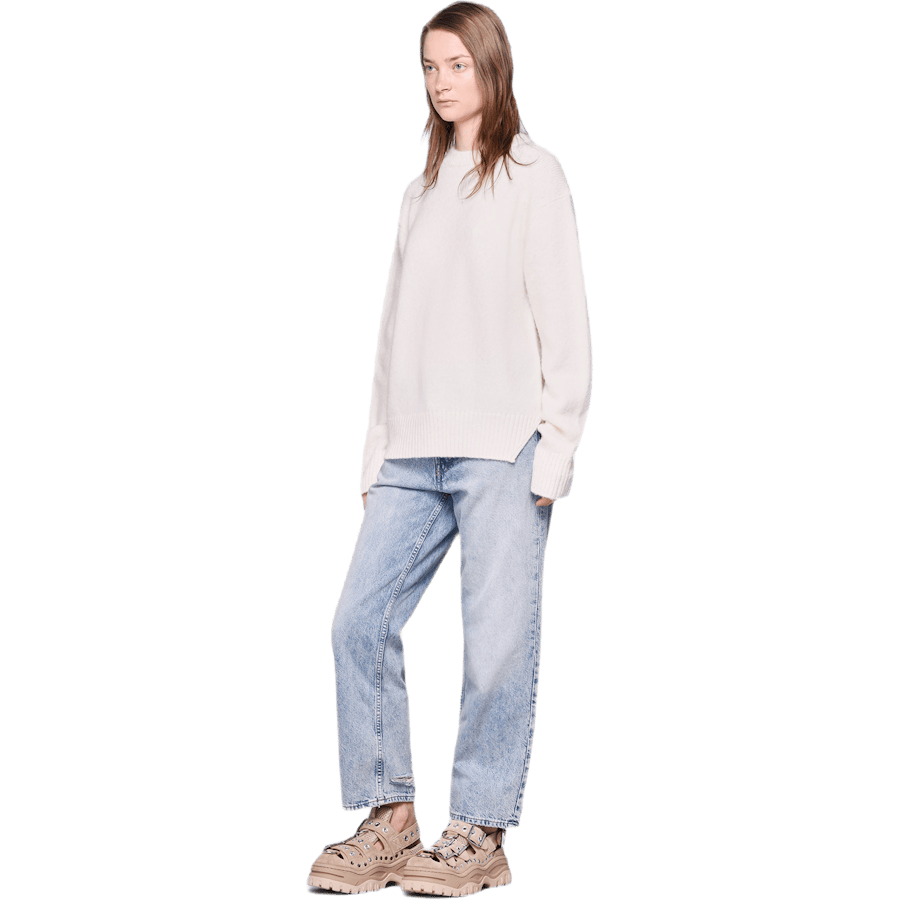 Brushed Alpaca Open Sweater White - Bild 2