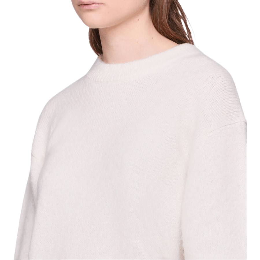 Brushed Alpaca Open Sweater White - Bild 3