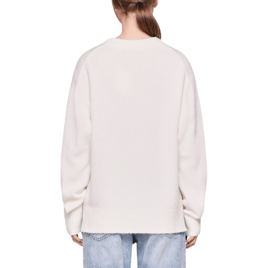 Brushed Alpaca Open Sweater White - Bild 5