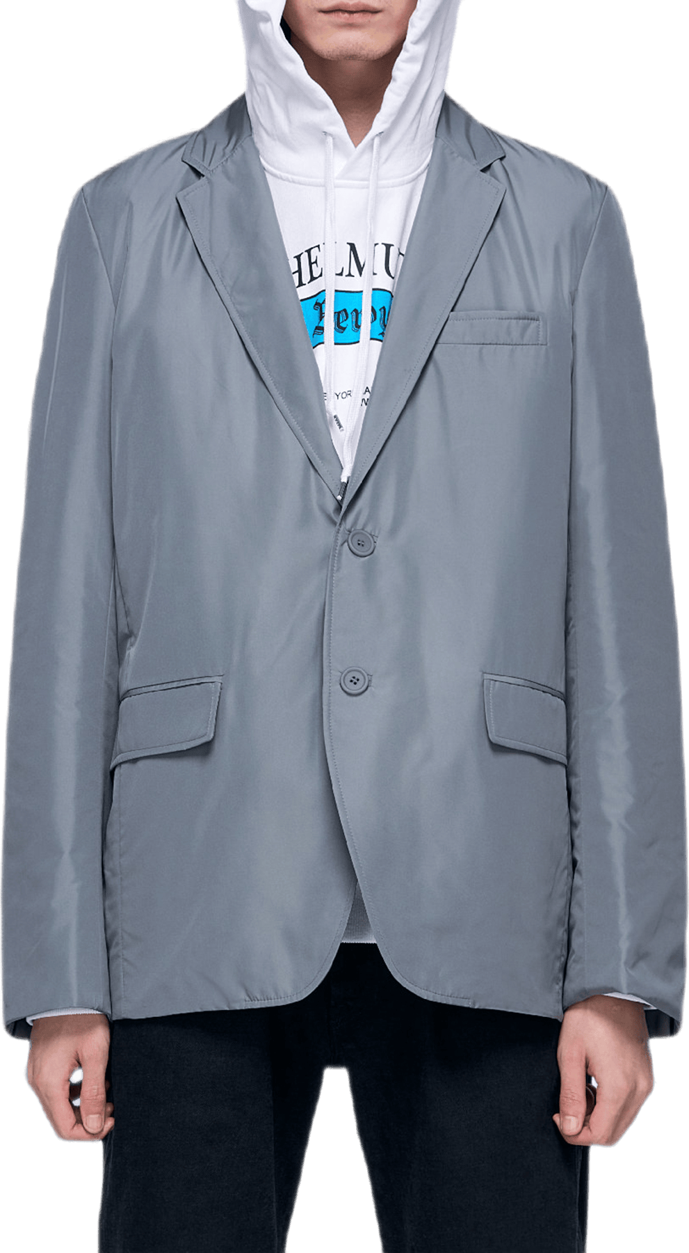 Padded Blazer Gray