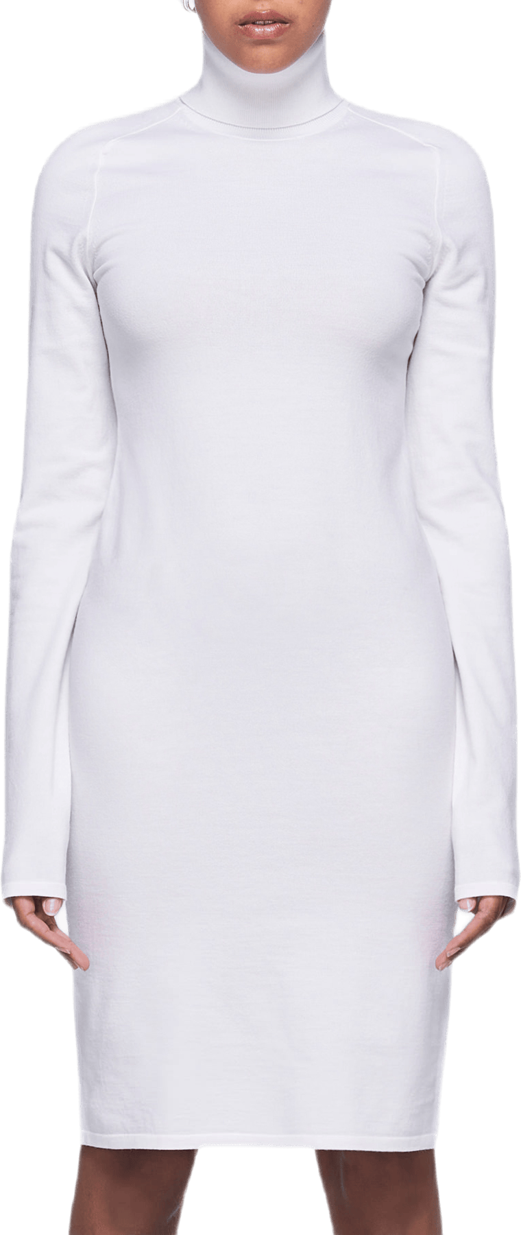 Compact Wool Dress White