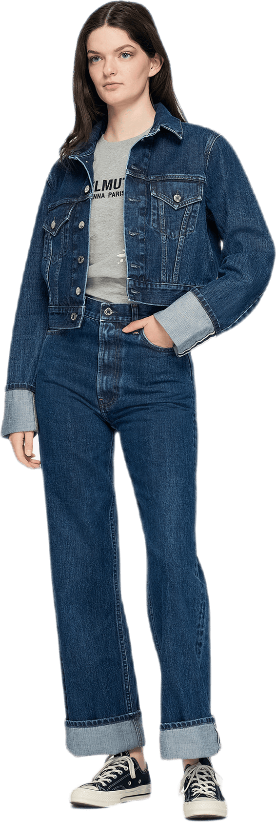 Fem Hi Straight Jeans Black - Bild 2